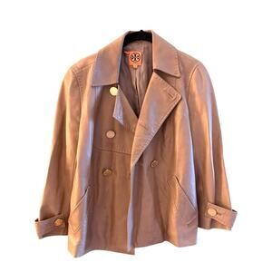 Tory Burch Leather Biker Jacket Size 6